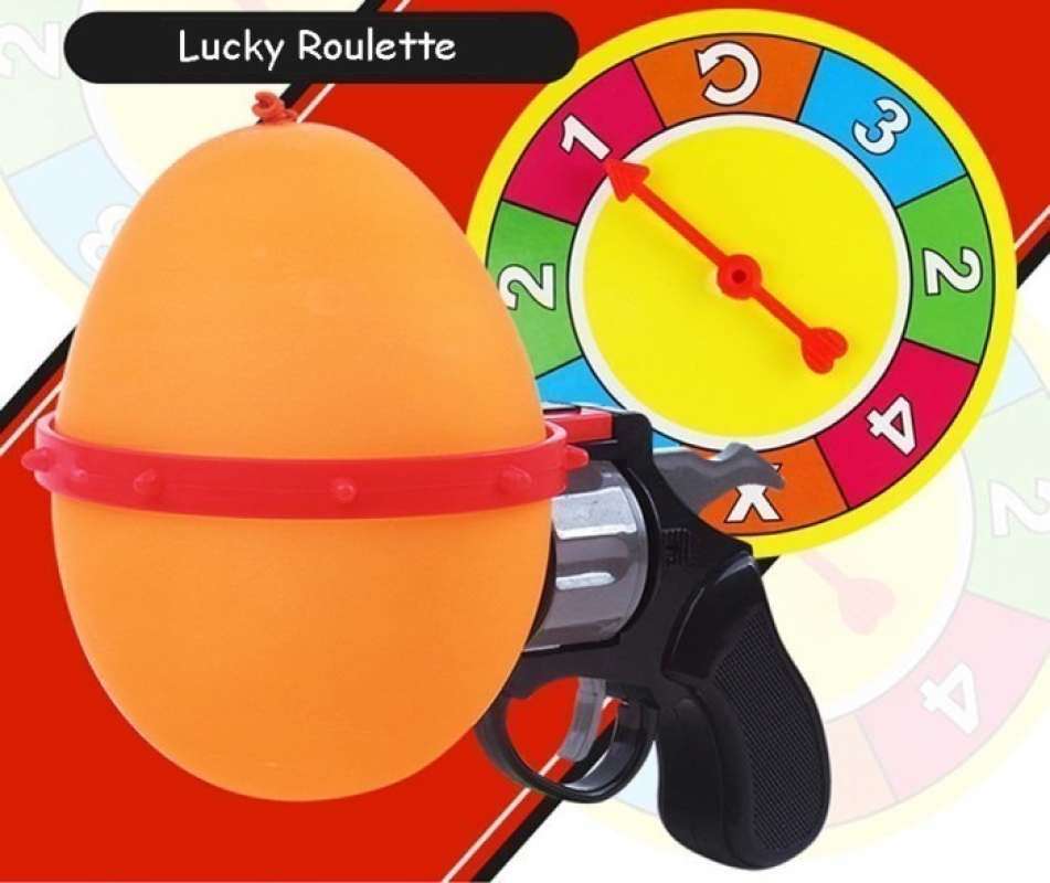 New] Russian Roulette Model Balloon Gun Lucky Roulette Game