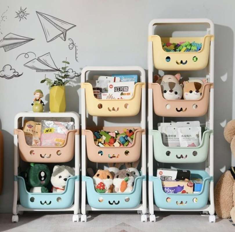 Jual Rak Portable Penyimpanan Mainan Anak 4 Susun YM514 Wadah Multifungsi  di Seller Interior House Concept - Ketapang, Kota Tangerang | Blibli