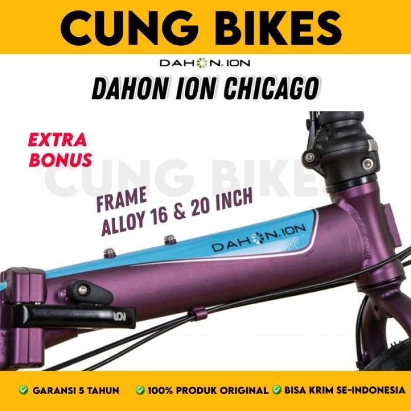 Jual Sepeda Lipat 16 Dan 20 Inch Dahon Ion Chicago Frame Alloy