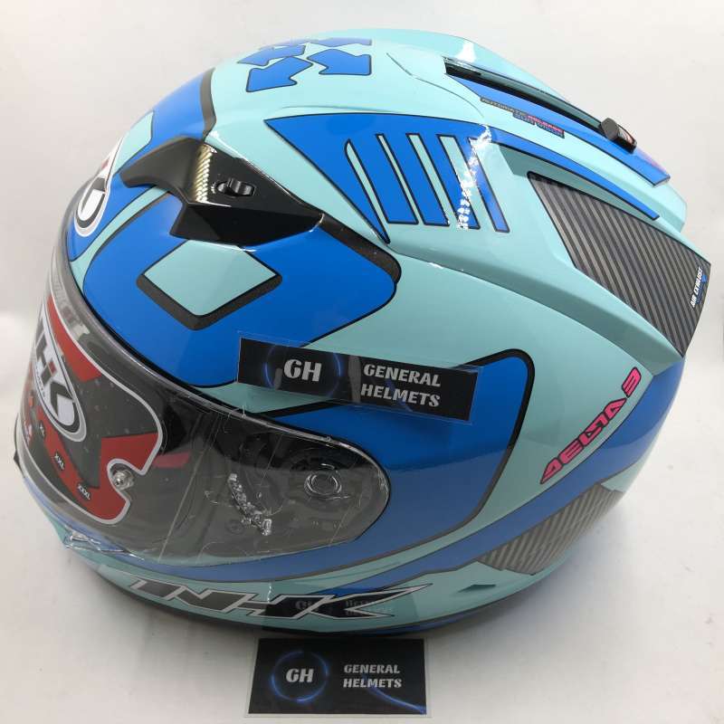Jual HELM NHK GP1000 GP 1000 DELTA 3 LIGHT TOSCA BLUE DOUBLE VISOR