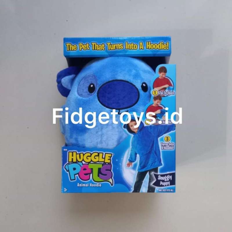 Jual Ontel Huggle Pets Blue Puppy Animal Hoodie di Seller