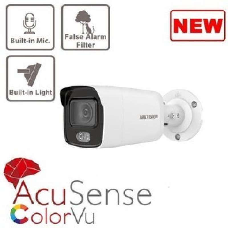 Ipcam Outdoor 4MP Colorvu HIKVISION DS-2CD2047G2-LU Built in mic