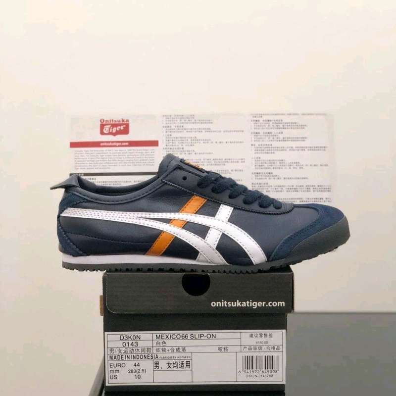 Jual Onitsuka mexico 66 Navy list white orange made in indonesia