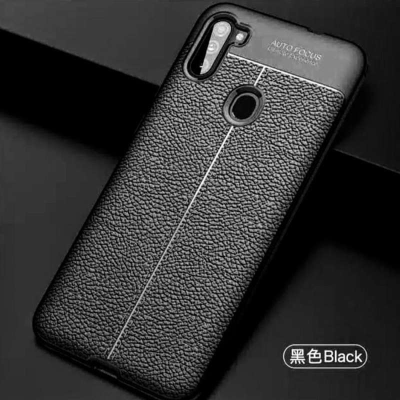 Case Samsung Galaxy M11 Auto Focus Leather Premium Soft Casing