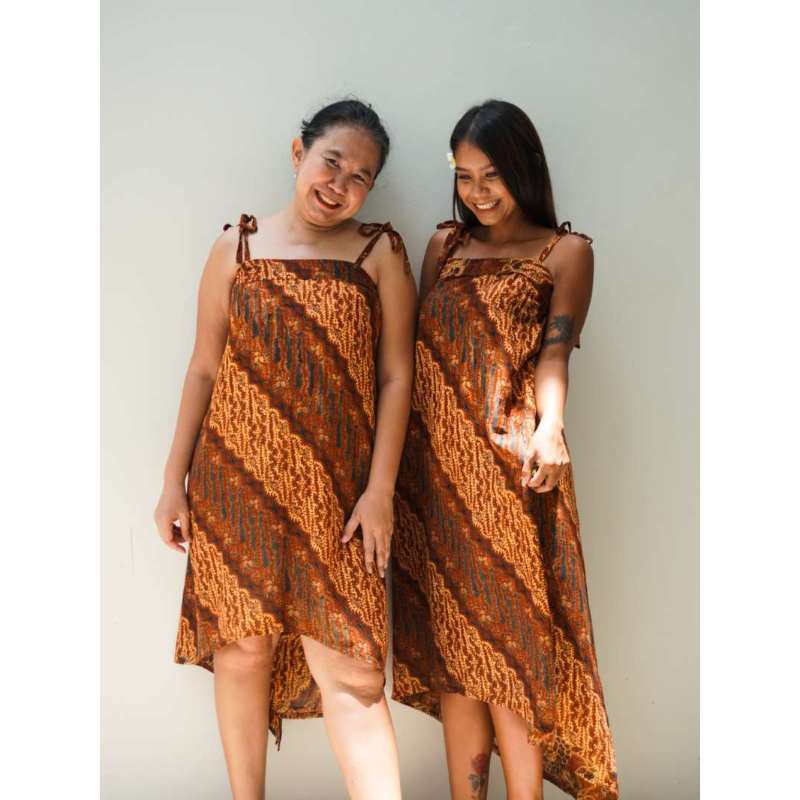 Jual dress batik clearance