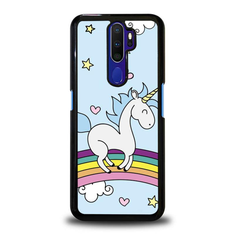 Jual Hardcase Premium Custom Oppo A5 2020 Unicorn Rainbow