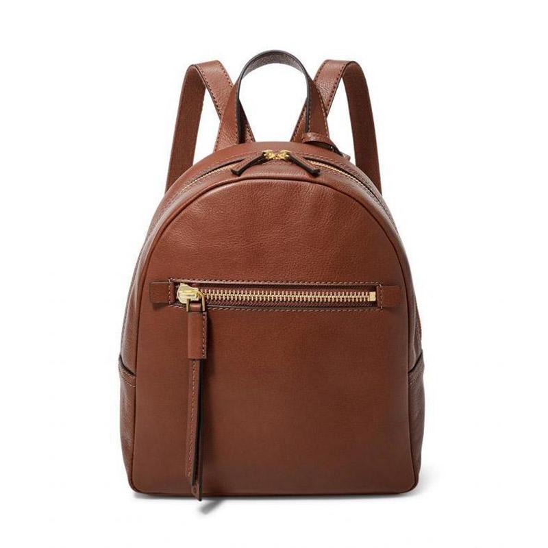 Fossil Megan Leather Backpack Brown Tas 