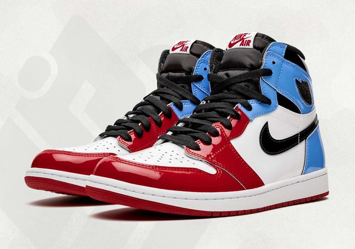 Nike Air Jordan Chicago to UNC Patent Fearless