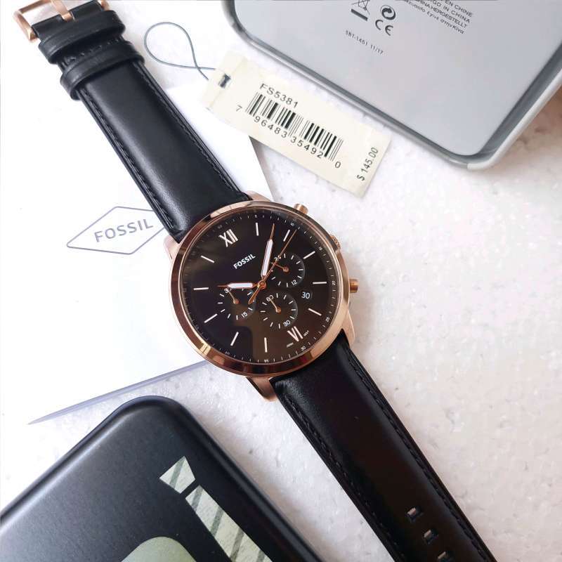 Fossil FS5381 Neutra Analog Jam Tangan Pria Leather