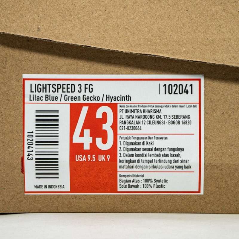 Sepatu Bola Specs Lightspeed 3 FG Lilac Blue 102041 Original BNIB