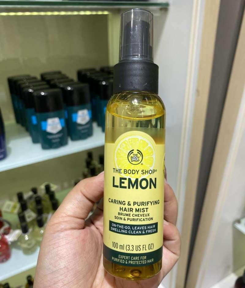 Lemon hair on sale mist body shop