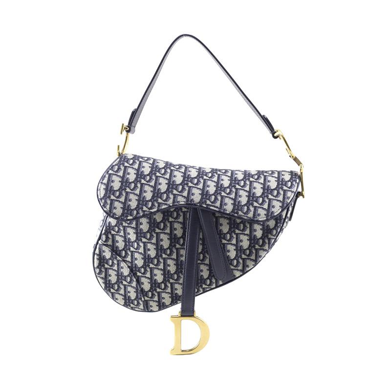 Jual SECOND CHANCE I9113C Dior Saddle Bag Denim Tas Wanita Blue