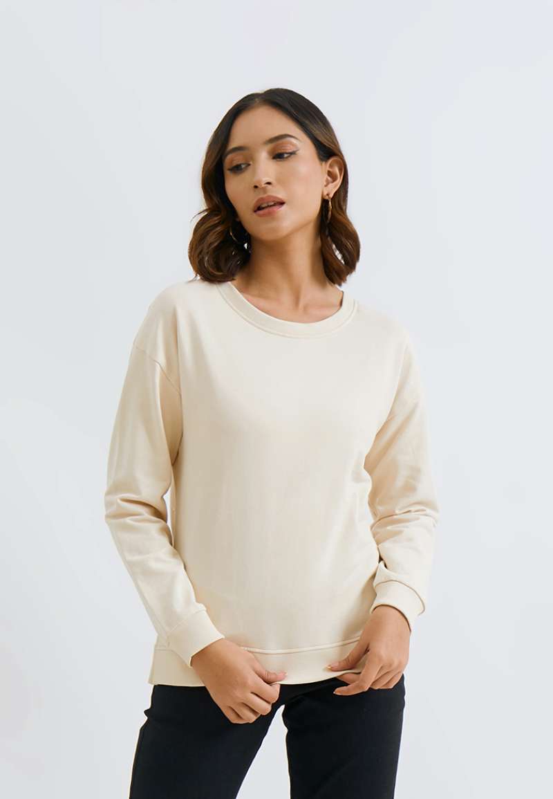 Jual Minimal Tres Jolie Best Buy Aubree Sweatshirt Beige S Beige Di Seller Minimal Official Store Jurumudi Baru 3 Kota Tangerang Blibli