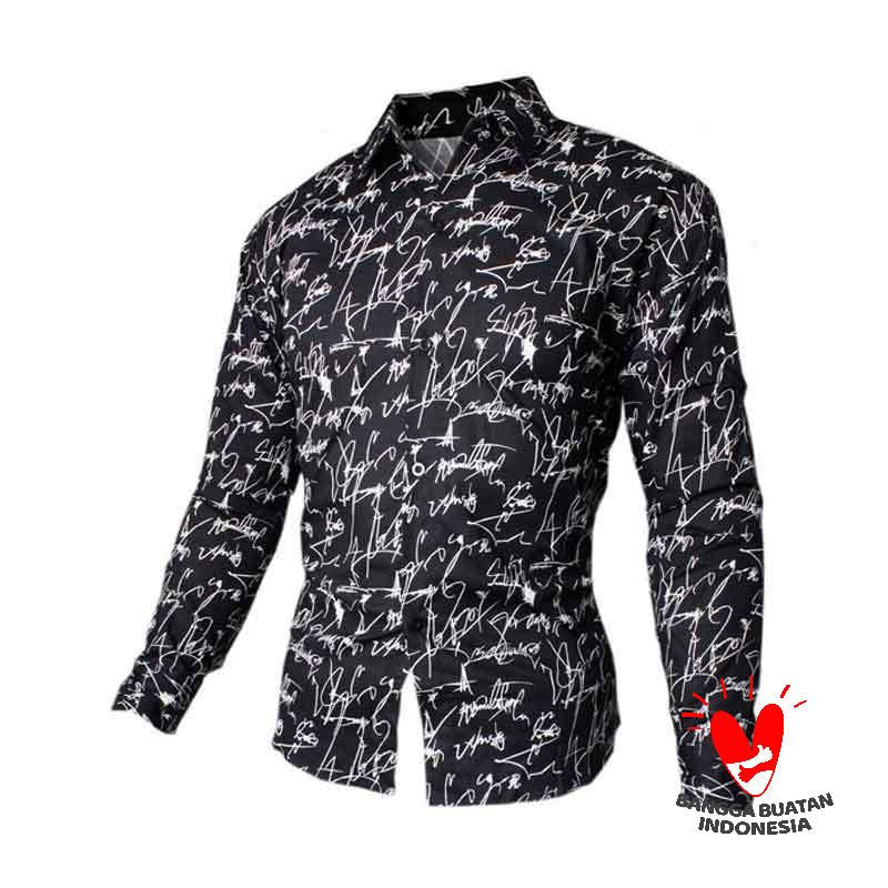 Jual Fortklass Bastian Pjg Kemeja Pria Abstrak Lengan Panjang Pakaian Cowok Motif Online Februari 2021 Blibli