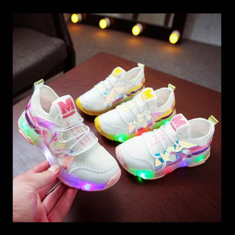 Jual Oem Zh Ss060 Led Hologram M Glitter Sepatu Anak Unisex Online Oktober 2020 Blibli Com
