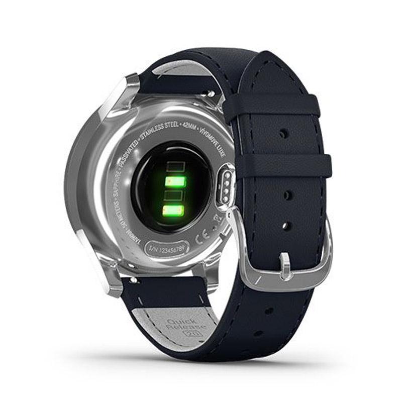 Jual Garmin Vivomove Luxe Smartwatch Navy Silver Online Januari 2021 Blibli