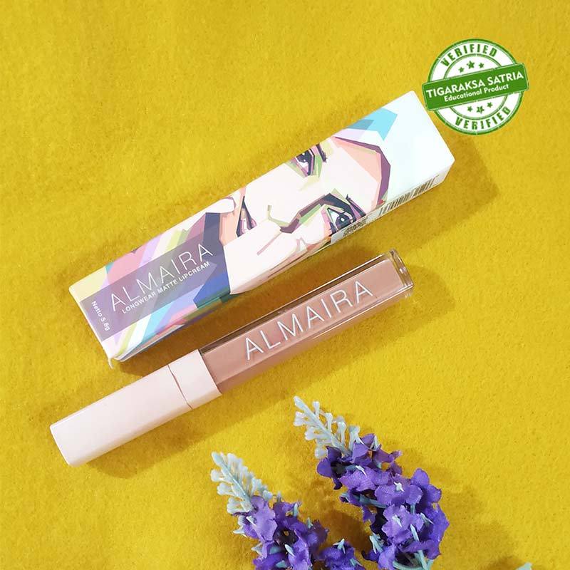 Jual Almaira Long Wear Matte Lip Cream Creme De Nue Coklat Online September 2020 Blibli Com