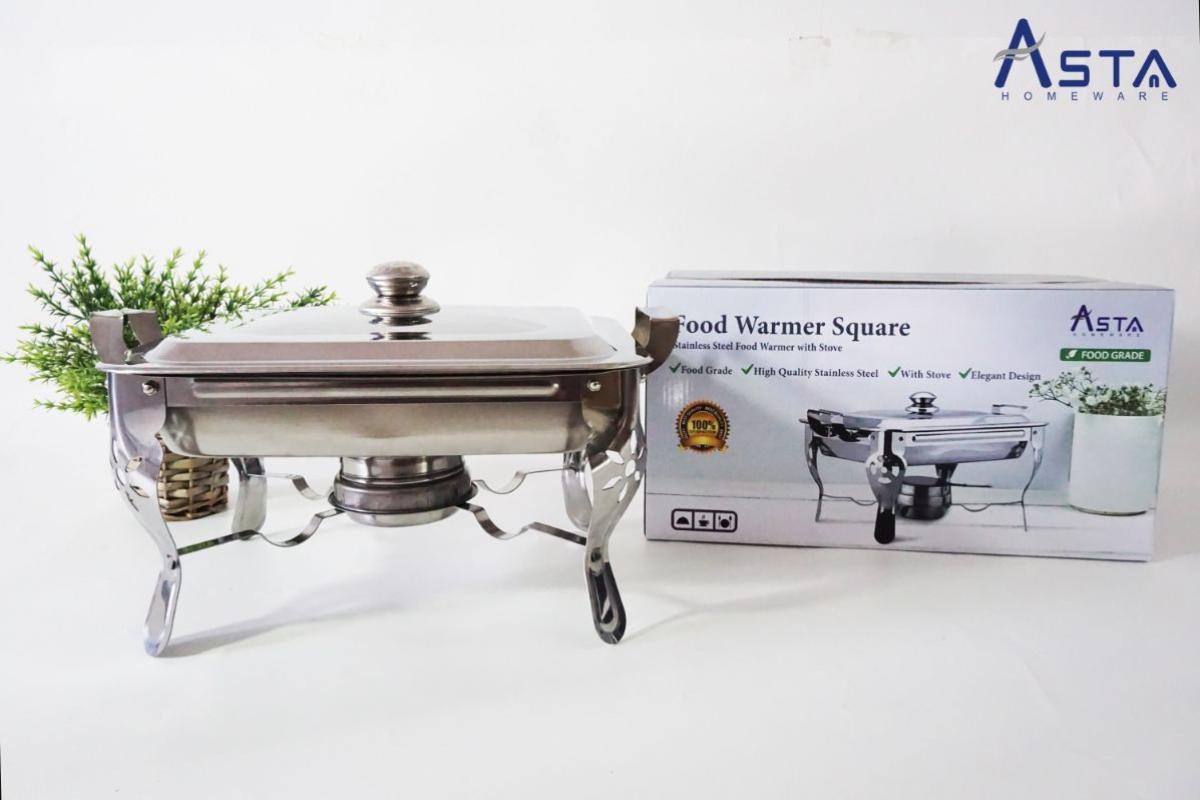Jual Asta Homeware Tempat Makan Wadah Saji Prasmanan Stainless Steel Dengan 1 Tungku Food Warmer Asff 01gf Online November 2020 Blibli Com