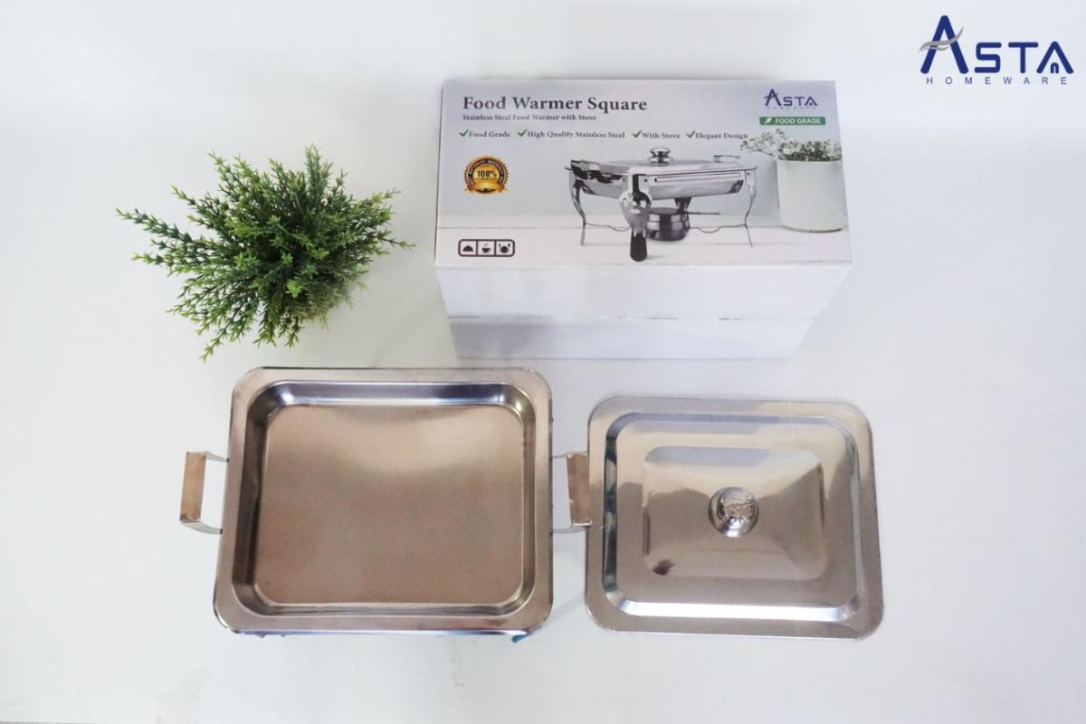 Jual Asta Homeware Tempat Makan Wadah Saji Prasmanan Stainless Steel Dengan 1 Tungku Food Warmer Asff 01gf Online November 2020 Blibli Com