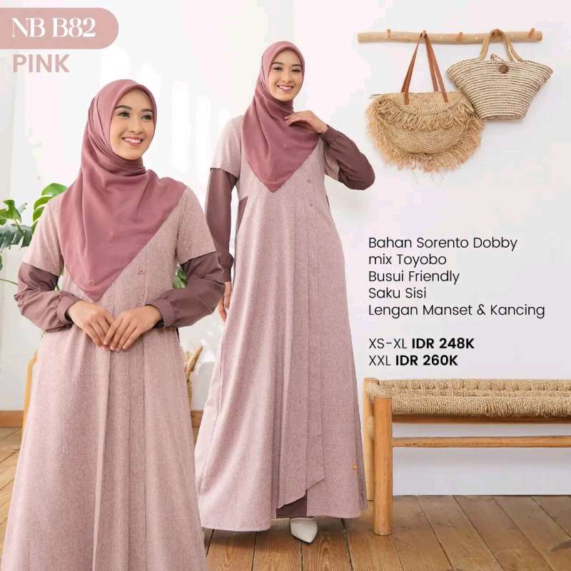 Jual Gamis Nibras Nb B82. Xs -xl Di Seller Yarasha Fashion - Sidorejo, Kab.  Sidoarjo | Blibli