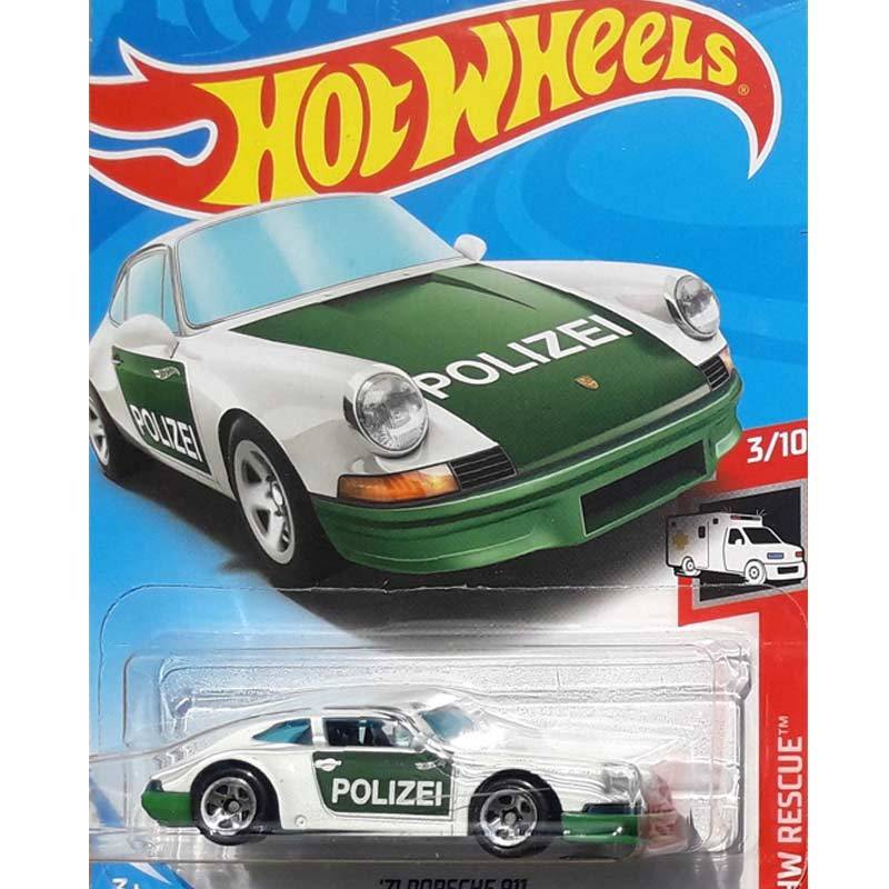 Jual Hot Wheels 71 Porsche 911 Police Series Diecast Hijau di