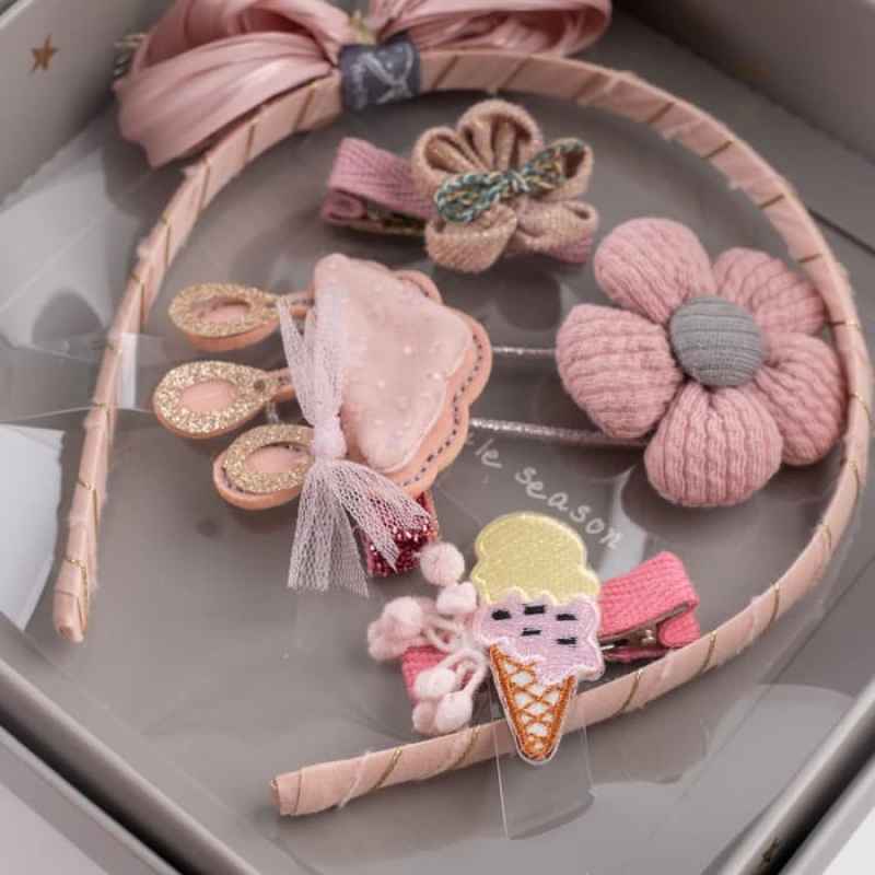 i tech berjaya arami kids hair accessories gift box bando jepit ikat rambut anak