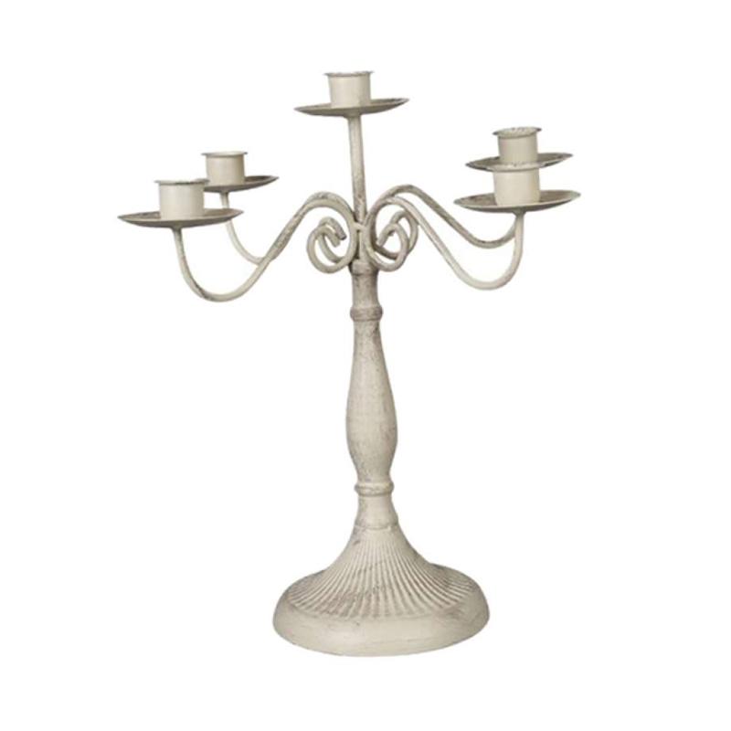 Jual Oem Vintage Iron Candelabra Desktop Candle Holder Candlestick Home Wedding Decor Online April 2021 Blibli
