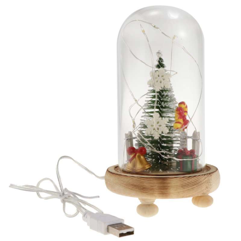 Jual Oem Glass Cover Led Micro Landscape Night Light Christmas Table Decorations Gift Online November 2020 Blibli Com