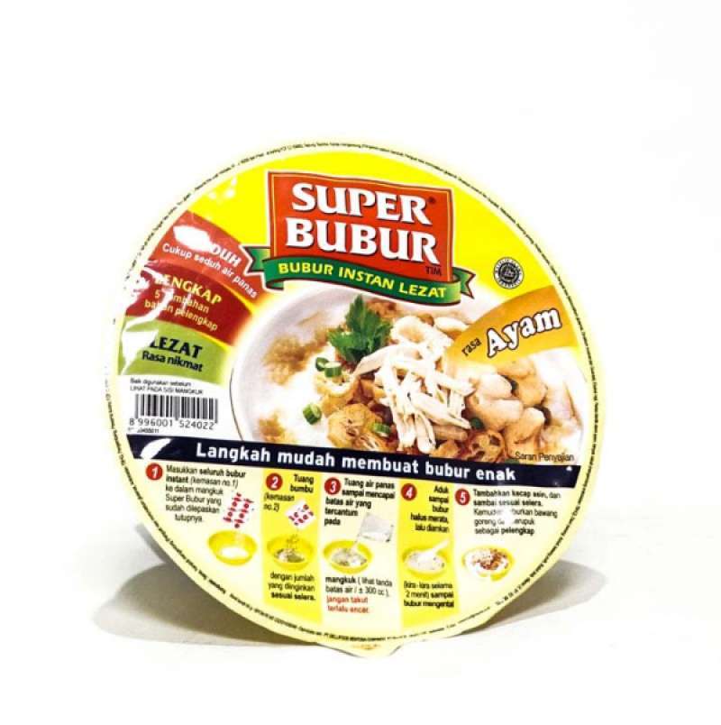 Jual Super Bubur Ayam Bubur Instan 51 G Cup Online Januari 2021 Blibli