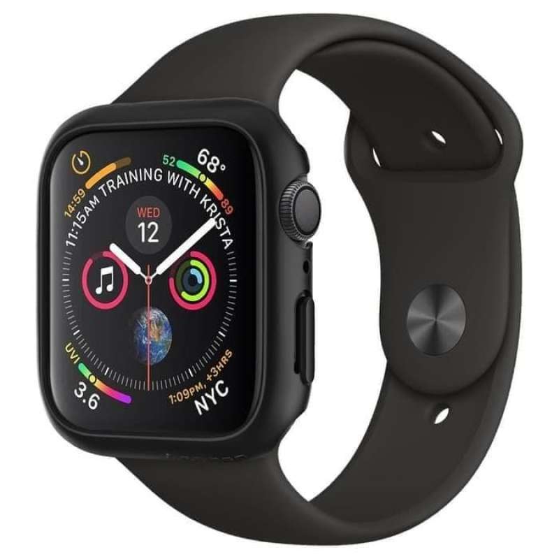 Jual Case Apple Watch 5/4 44mm SPIGEN Thin Fit Casing Original - Black di  Seller RoboCase_ID - Ciriung, Kab. Bogor | Blibli