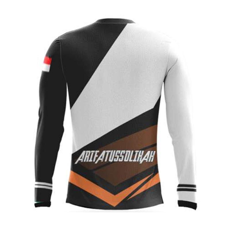 Bintang Sport Jersey V-neck Custom Jersey Sepeda Lengan Panjang Unisex  [SHKFP67]-Pre Order- 10 HARI KERJA