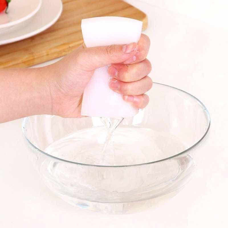 Jual Lans Magic Sponge Eraser Dish Cleaner For Kitchen Office Bathroom Cleaning 100pcs Lot 10x7x3cm Online November 2020 Blibli Com