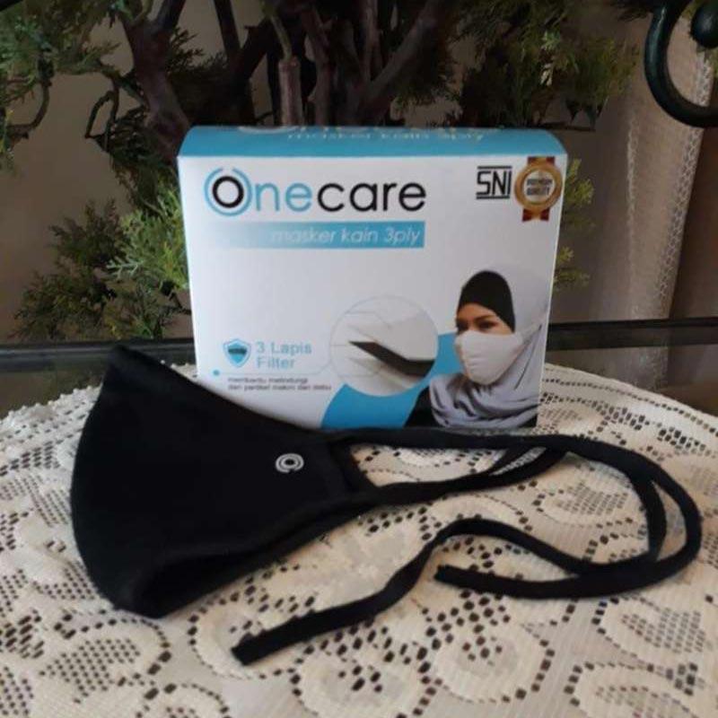 Jual Onecare Masker Kain 3 Ply Hitam Online November 2020 Blibli
