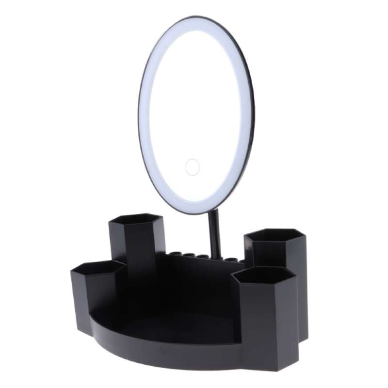 Jual Oem Touch Screen Adjustable Makeup Mirror Light Cosmetic Storage Vanity Tabletop Online September 2020 Blibli Com