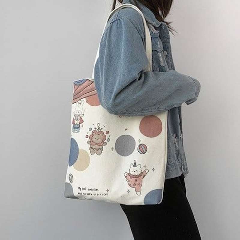 Promo Totebag Wanita Import Premium Art Printing Full Colour Fzet