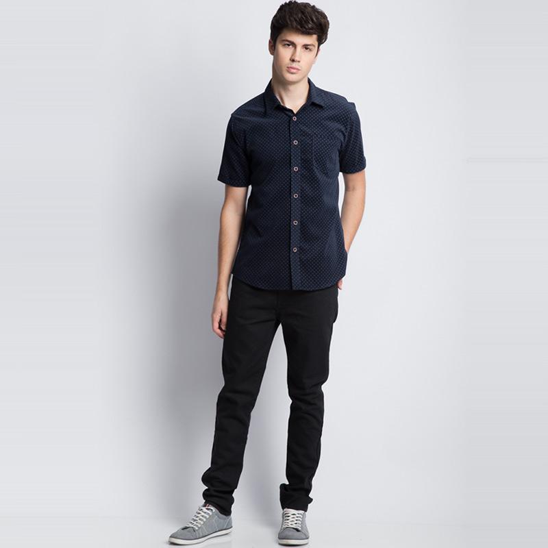 Jual Kent Crew Lengan Pendek Kemeja Pria Navy C Wlo304 Z9 Online Januari 2021 Blibli