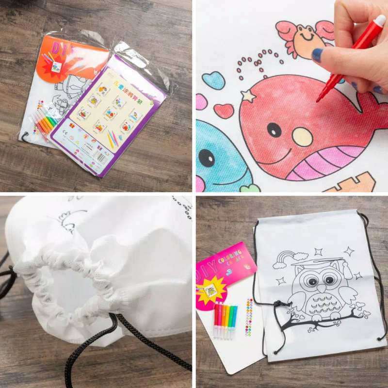DIY Menggambar Tas Serut
