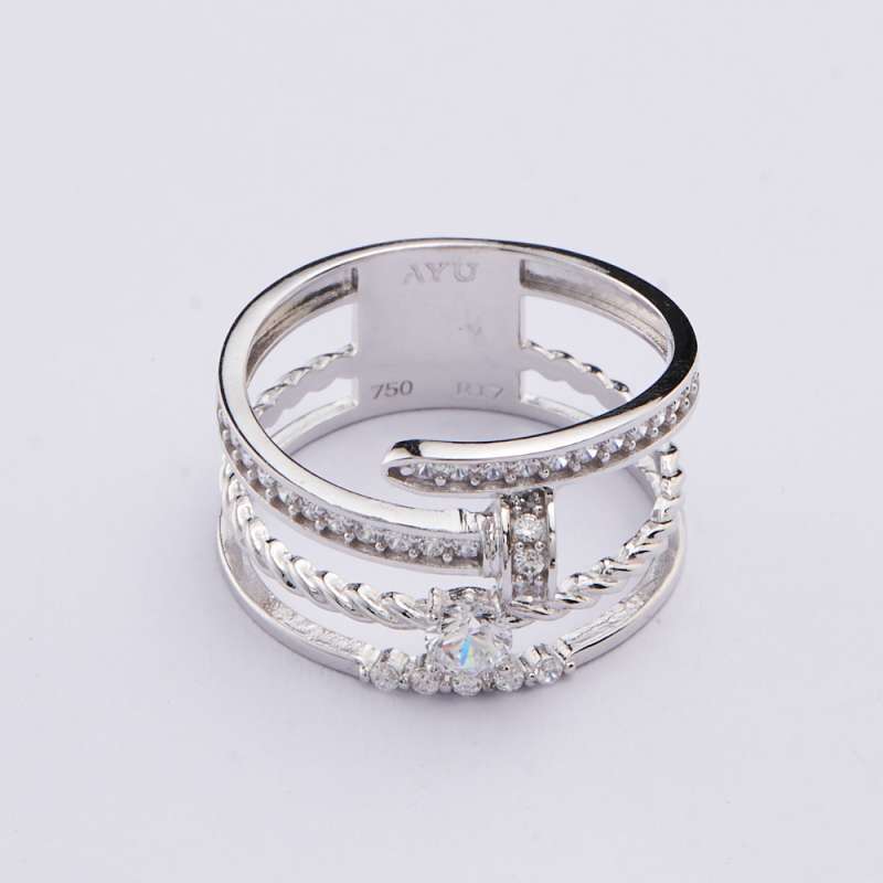 Kinina Tipe 062060 Cincin Emas Putih