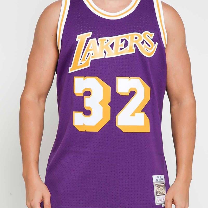 magic johnson lakers jersey