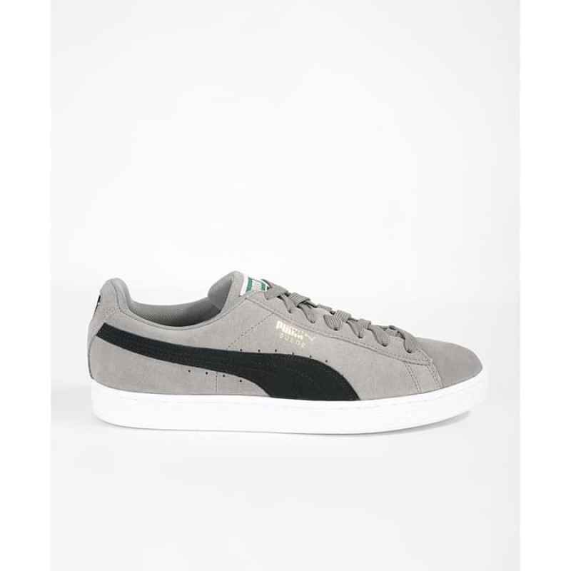 Puma suede grey on sale black