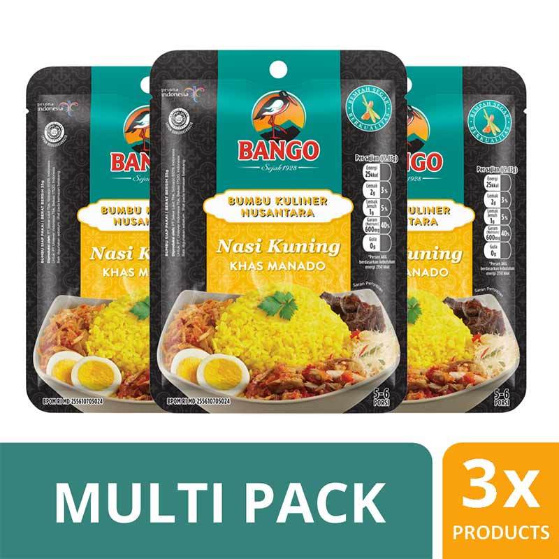 Jual Bango Bumbu Nasi Kuning Manado Multi Pack 3pcs X 35g 68211800 Online September 2020 Blibli Com