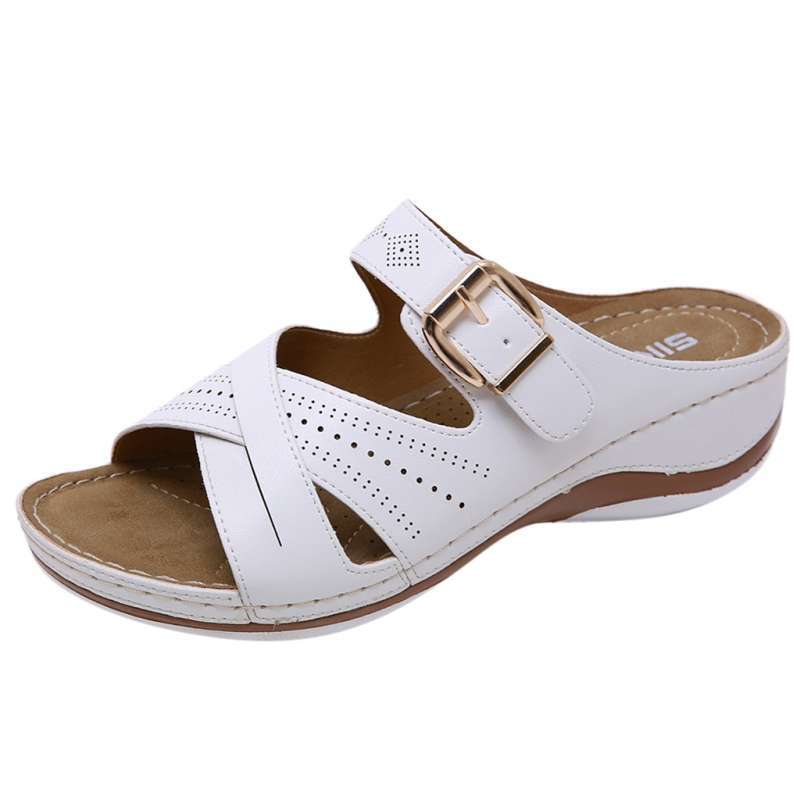 women's summer open toe hook loop sandals