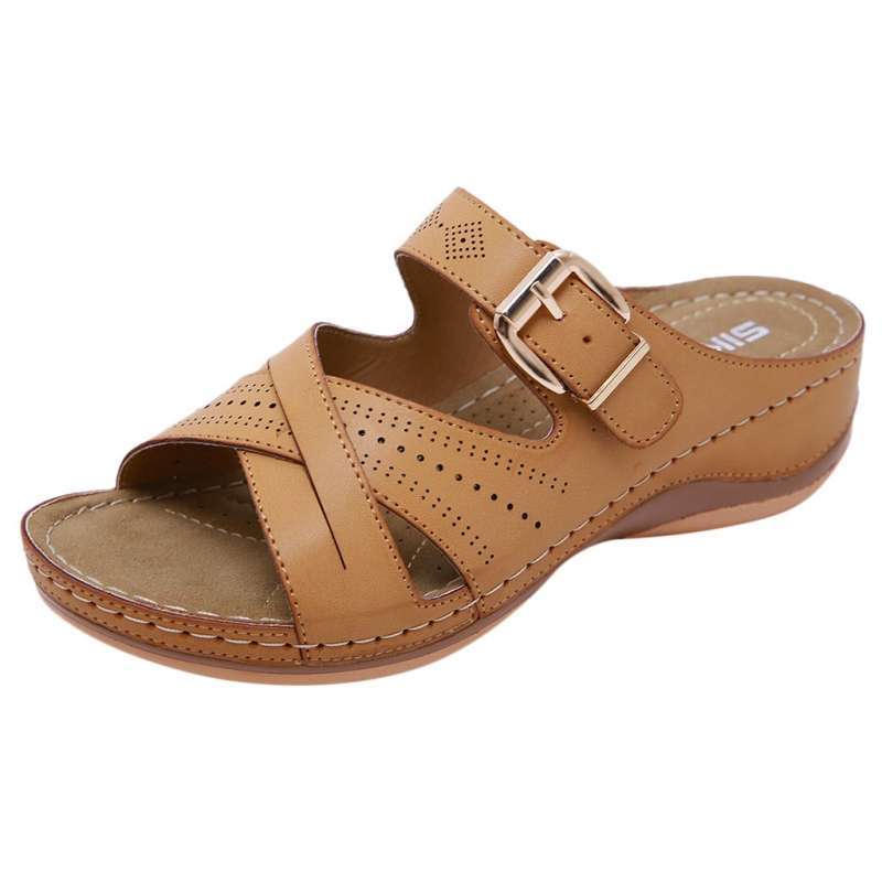 women's summer open toe hook loop sandals