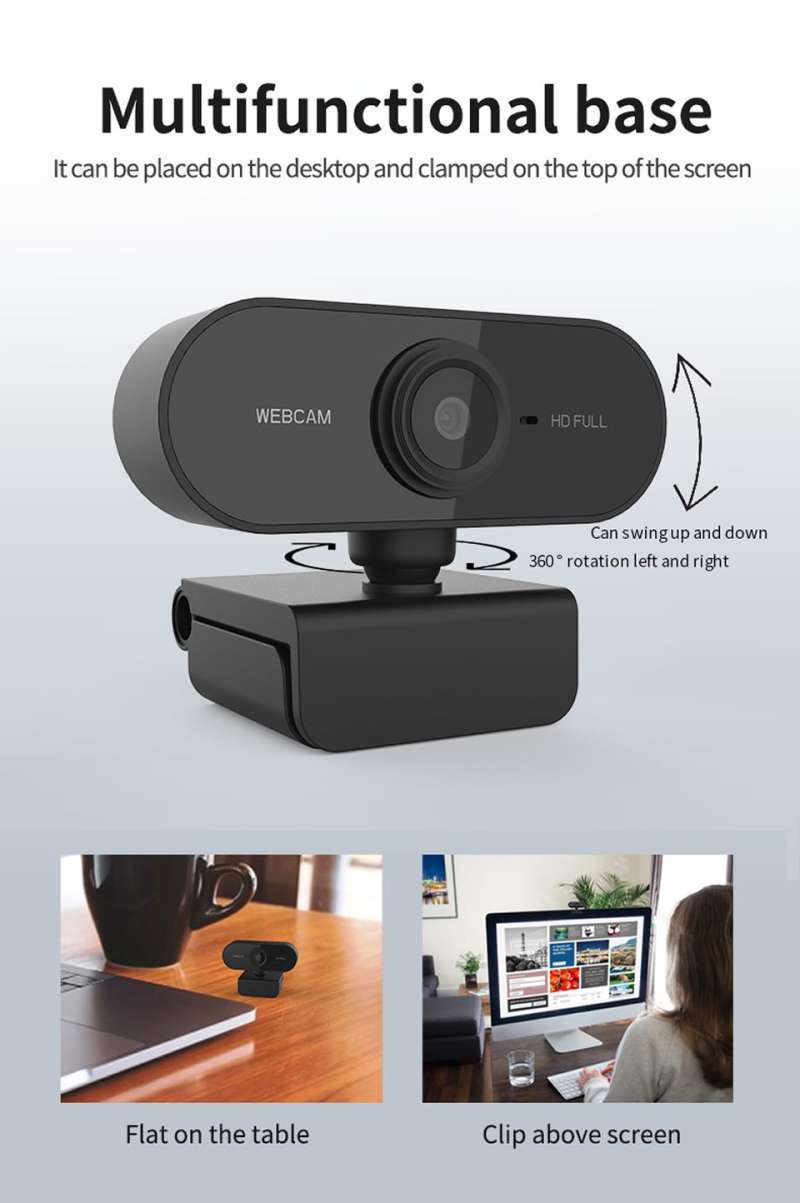 Jual Hd 1080p Webcam Mini Computer Pc Webcamera With Microphone Rotatable Cameras For Live Broadcast Video Calling Conference Work Online September 2020 Blibli Com