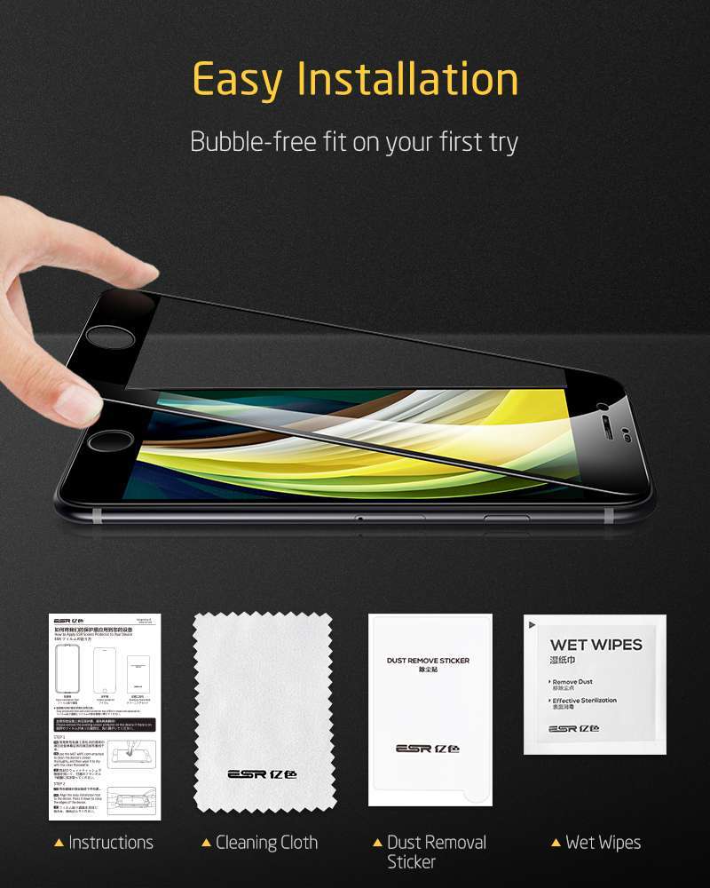 Jual Full Cover Tempered Glass Iphone Se 2 Se2 2020 8 7 Esr Anti Gores Online April 2021 Blibli That's why we decided to include one screen protector for this phone. full cover tempered glass iphone se 2 se2 2020 8 7 esr anti gores