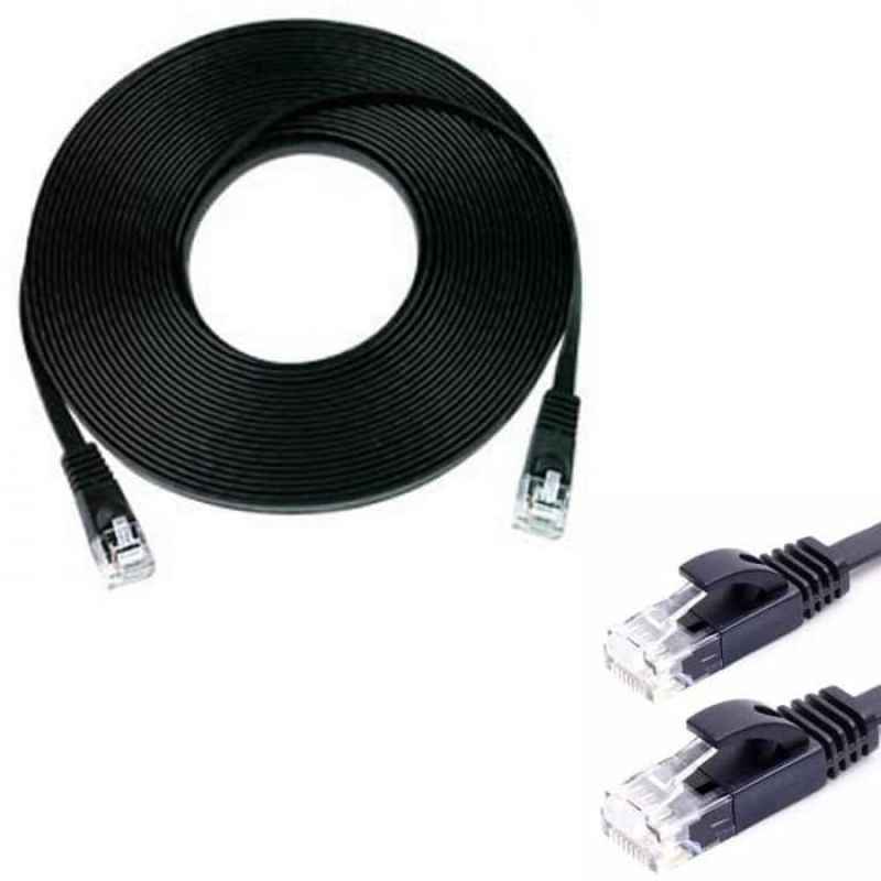 mediatech kabel lan flat 20m cat 6e flat lan cable 20m cat 6e 66926