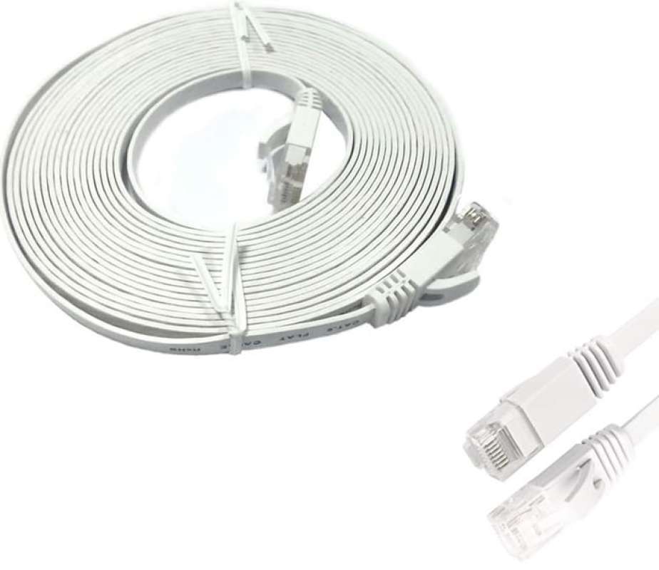 mediatech kabel lan flat 20m cat 6e flat lan cable 20m cat 6e 66926