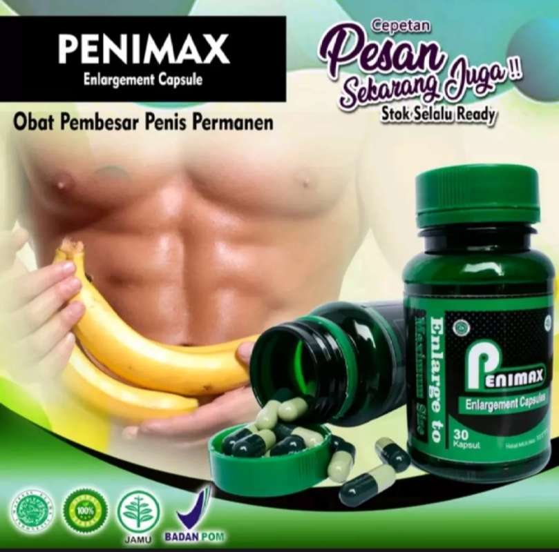 new produk penimax asli obat pembesar alat vital pria 30 capsule