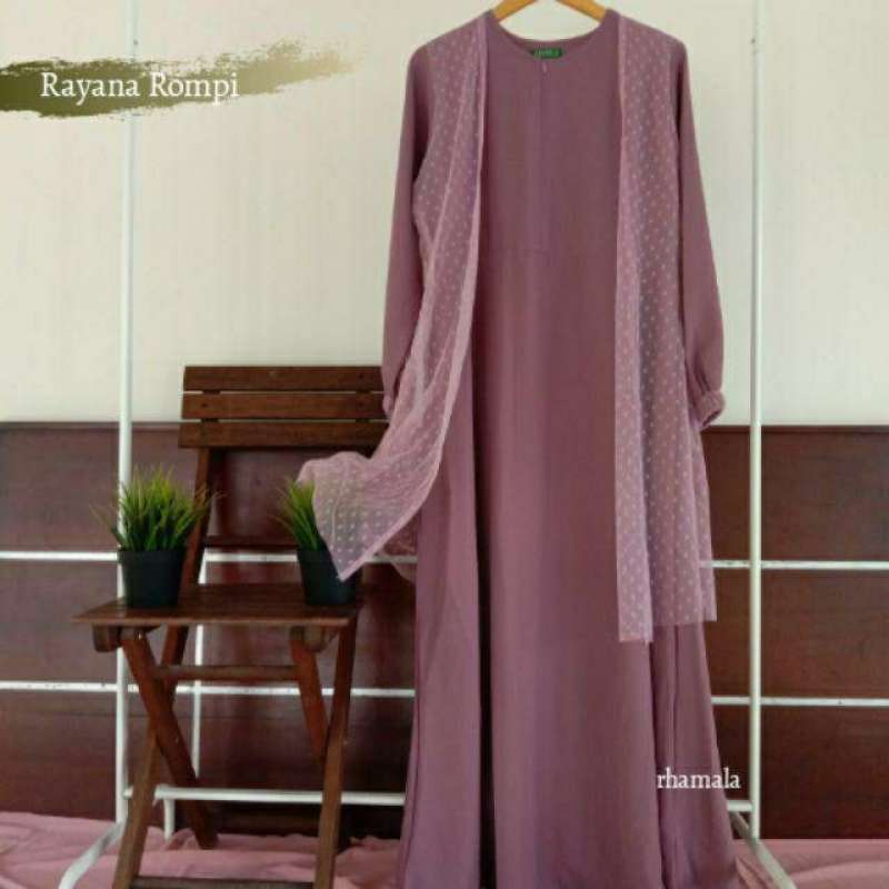 Jual Rhamala Gamis Rayana Rompi Gamis Muslimah Murah Mei 2021 Blibli