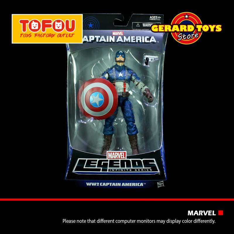action figure ww2 captain america infinite series captain america marvel legends murah banget